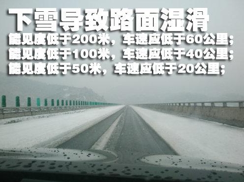 下雪天以慢为先 说说雪天行车时应该注意啥